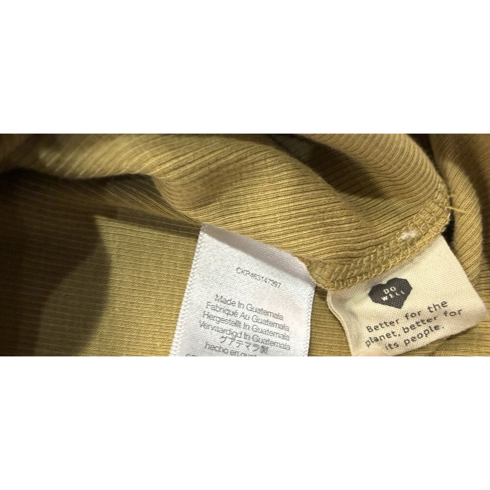 Madewell Women’s XL Mustard Yellow Rib Bouclé Scoopneck Tank – Cotton Blend – - Picture 7 of 7